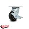 Service Caster 4 Inch Rubber on Aluminum Swivel Caster with Roller Bearing and Brake SCC SCC-30CS420-RAR-TLB - alternate 2